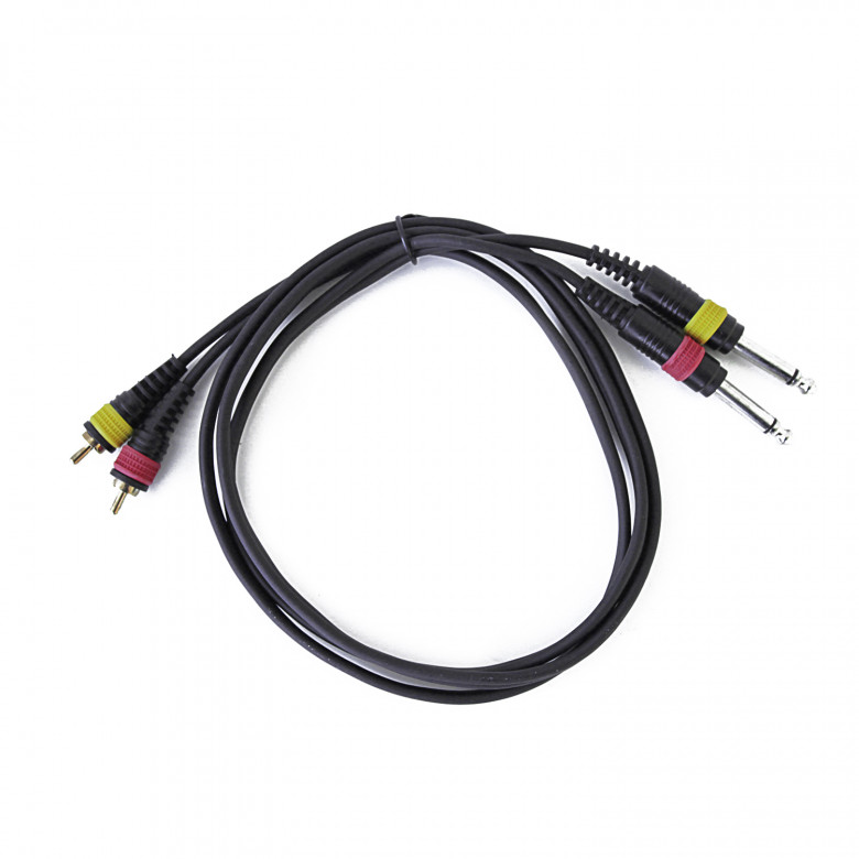 Pro Cables 2 X RCA - 2 X Jack 6.35 Mono Cavo Audio 1.5m