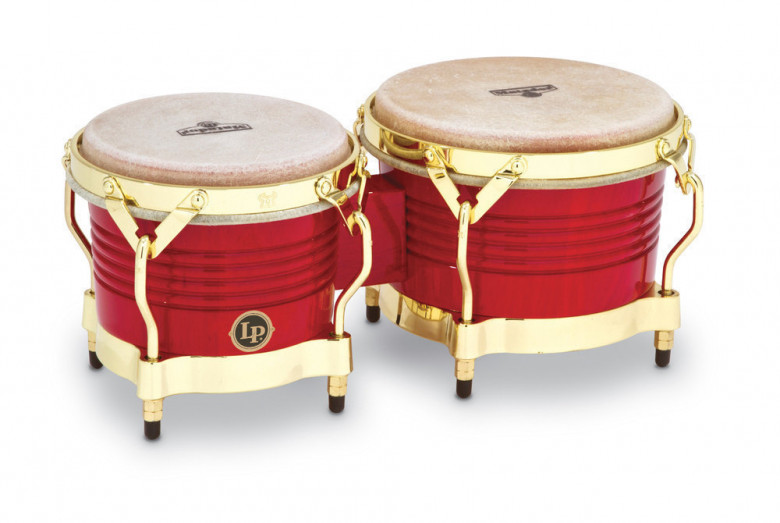 Bongos Matador Wood, Red,Latin Percussion,Latin Percussion
