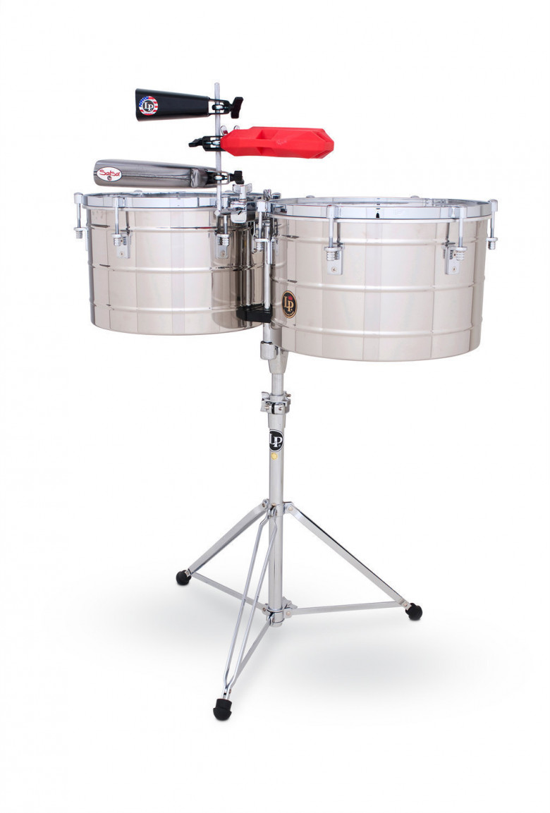 Timbali Tito Puente Thunder Timbs, Stainless Steel,Latin Percussion,Latin Percussion