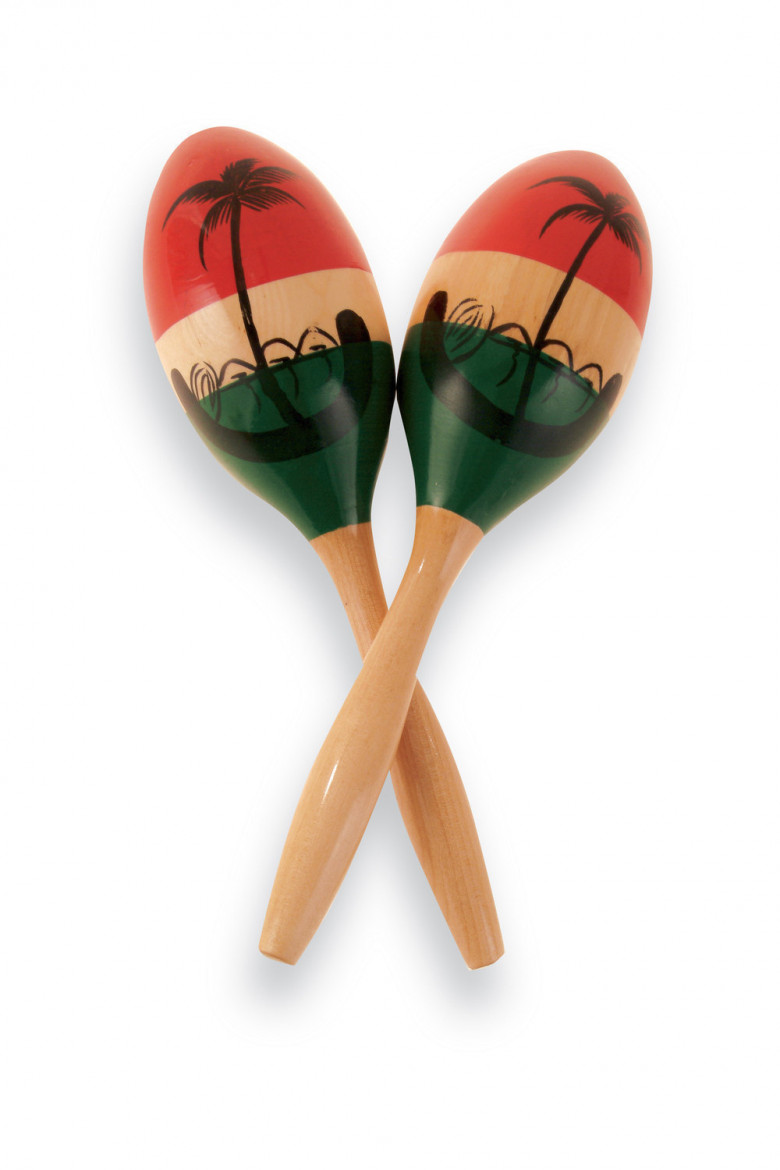 Maracas CP  Wood, Painted,Latin Percussion,Latin Percussion