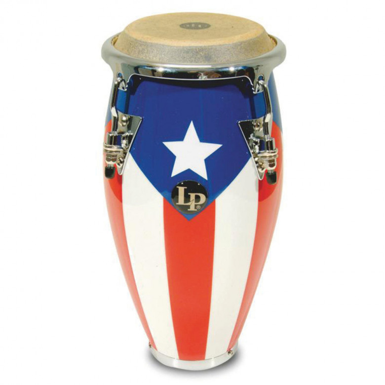 Congas Mini Tunable, Puerto Rican Flag,Latin Percussion,Latin Percussion