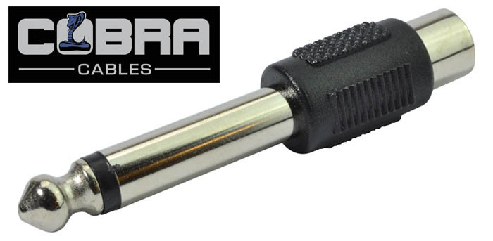 Cobra adattatore RCA femmina/Jack 6.3 mm maschio 