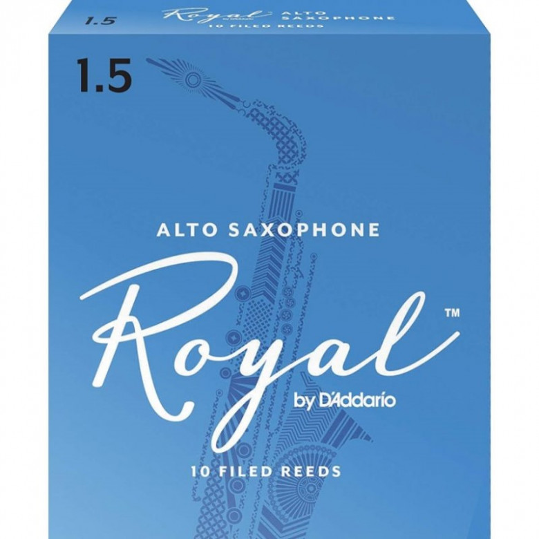 RICO Ance per Sax Alto - Spessore 1,5 - Serie Royal - Confezione 10 Pezzi