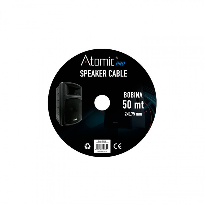 Atomic Pro cavo per speaker 2X0,75 mm 50 metri | Bianco