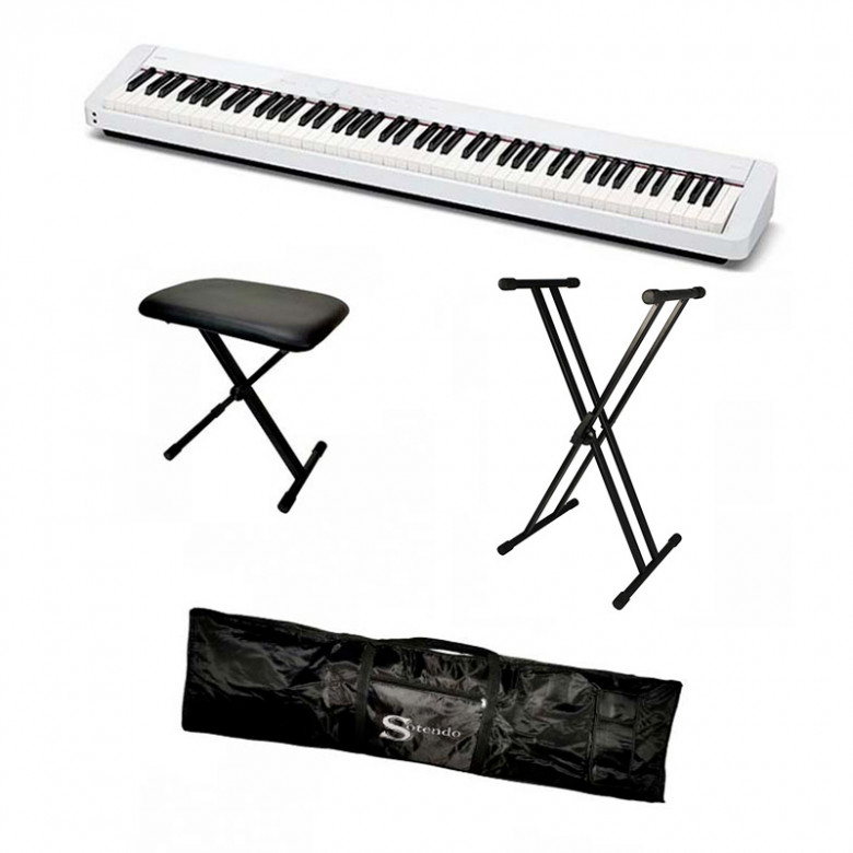Casio PX-S1100 Super Kit pianoforte con panca, stativo e borsa | White