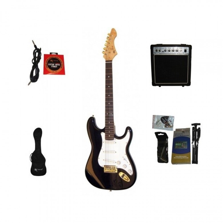 Guitar Pack Black EG100 Chitarra Elettrica e Amplificatore
