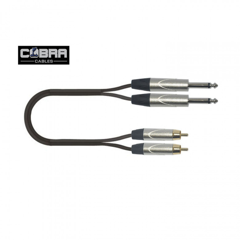 Cobra Cavo Hi-Fi PROLINE 2x Rca - 2X Jack 6,35 - 6mt