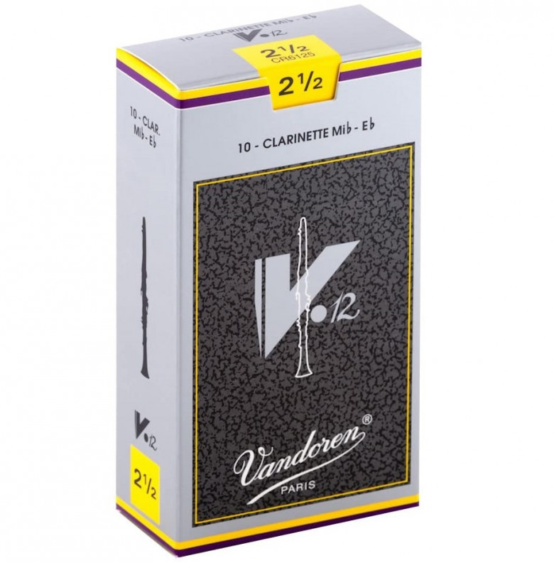 Ancia per clarinetto Mib Vandoren V12 pack 10 pezzi spessore 2,5