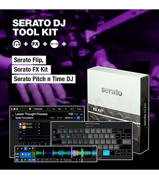 Serato Tool Kit Expansion Pack per Serato DJ Pro con Flip, Pitch ‘n Time DJ e FX - Codice