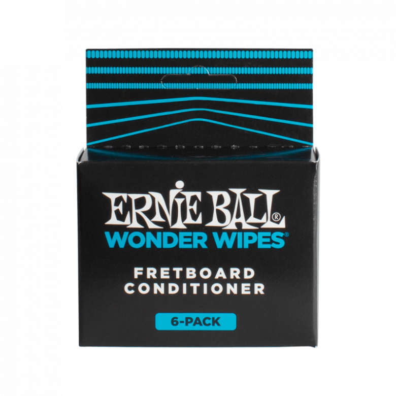 Ernie Ball salviette Fretboard Conditioner per la pulizia del manico (confezione da 6)