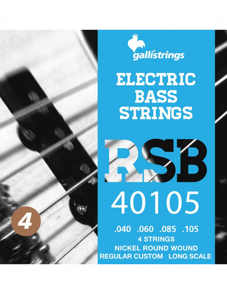 Corde Basso Elettrico RSB40105 4 strings Medium
