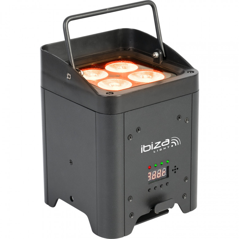 Ibiza BOX-HEX4 proiettore a batteria RGBWA-UV