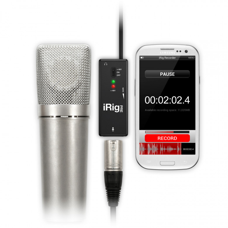 iRig Pre Interfaccia per microfono XLR per iOS e Android