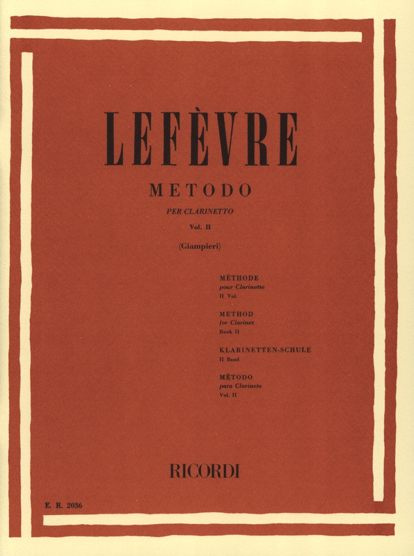 Metodo per clarinetto Vol.II - Jean Xavier Lefèvre