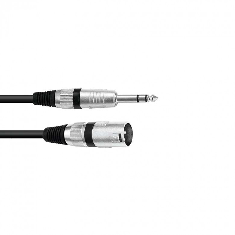 Omnitronic cavo adattatore XLR maschio/Jack 6.3 mm stereo | 2 m
