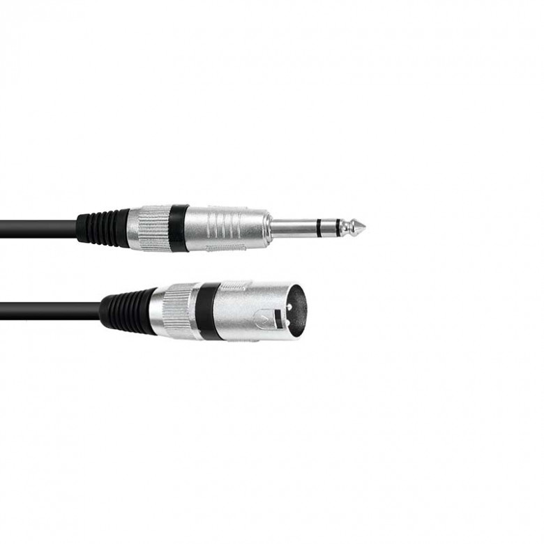 Omnitronic cavo adattatore XLR maschio/Jack 6.3mm stereo | 90 cm