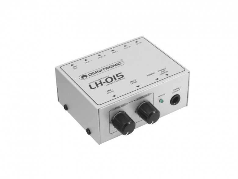 Omnitronic LH-015 Mic/Line Mixer 2 canali