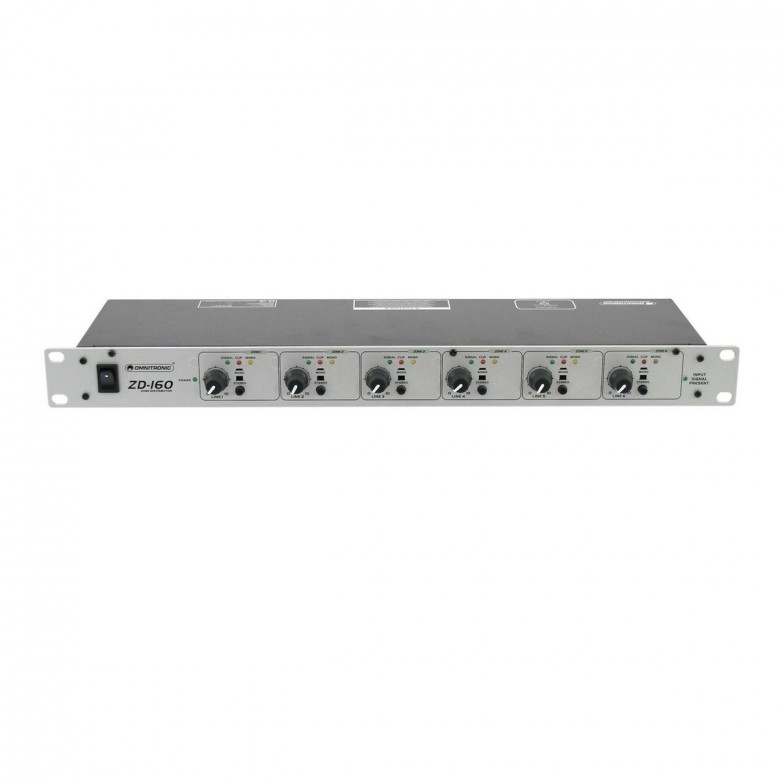 Distributore Audio Multizona 6 Zone Omnitronic Zd160.
