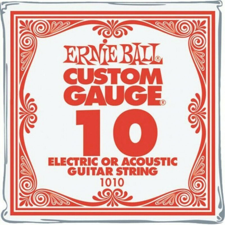 Ernie Ball 1010 Corda Singola Mi Alto .010 per Chitarra elettrica e acustica