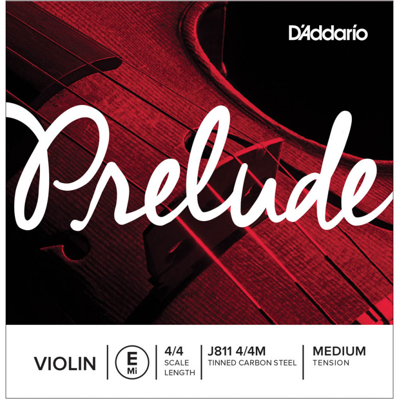 Corda Singola per Violino D'addario Prelude - Corda singola Mi J811 M