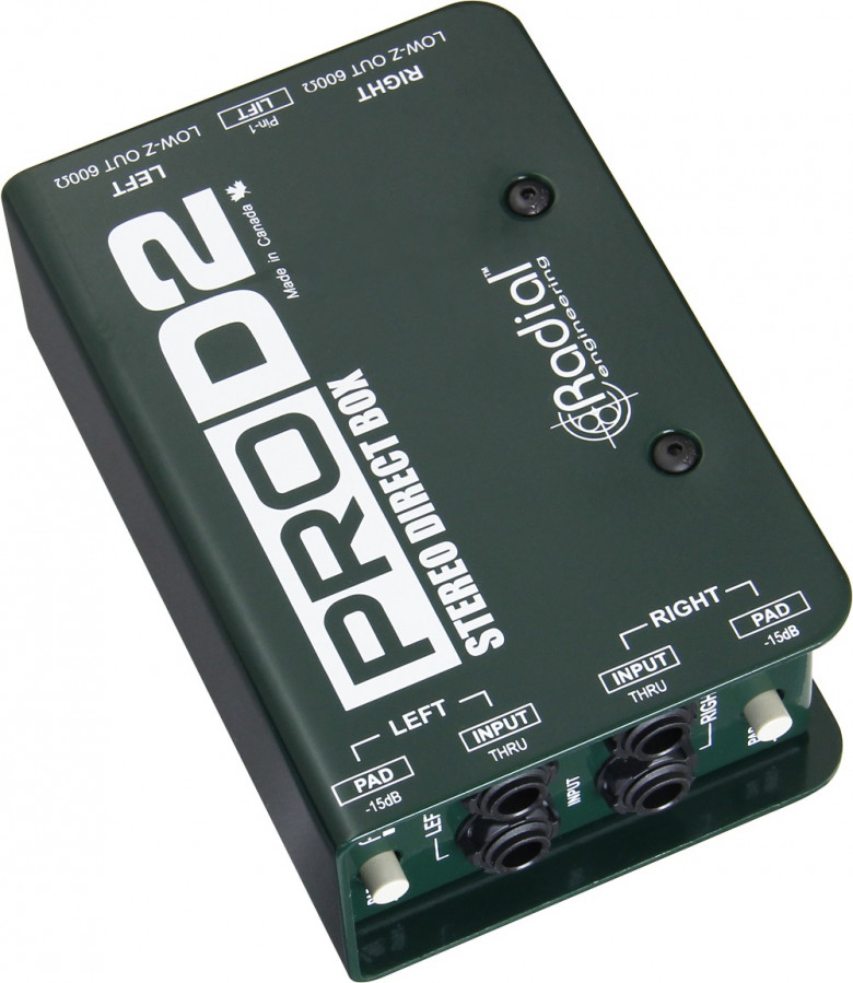 DI Box Radial Pro D2 Stereo Direct Box