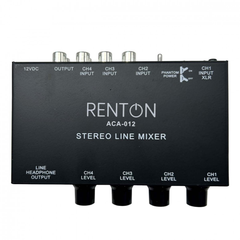 Renton MicroMixer 5 Canali - 4 Linea 1 Microfonico