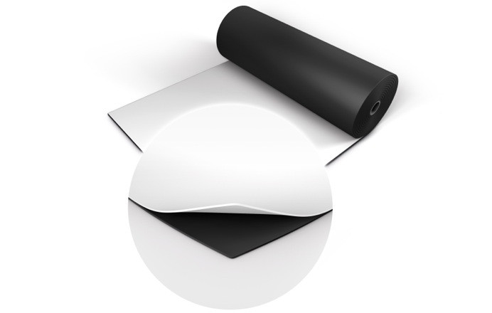 Tappeto Linoleum Pavimento doppio colore Nero / Bianco Rotolo 20 Metri