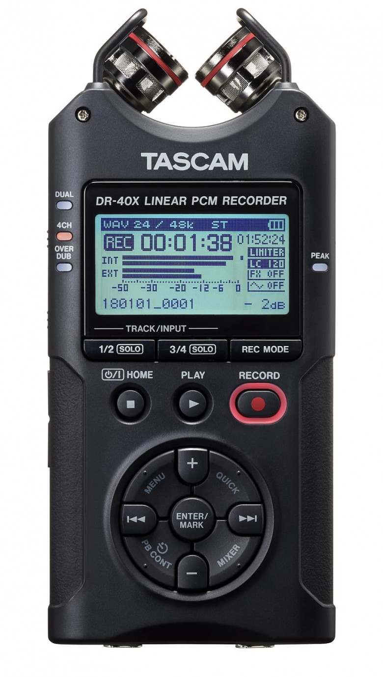 Tascam DR40X registratore digitale palmare stereo 