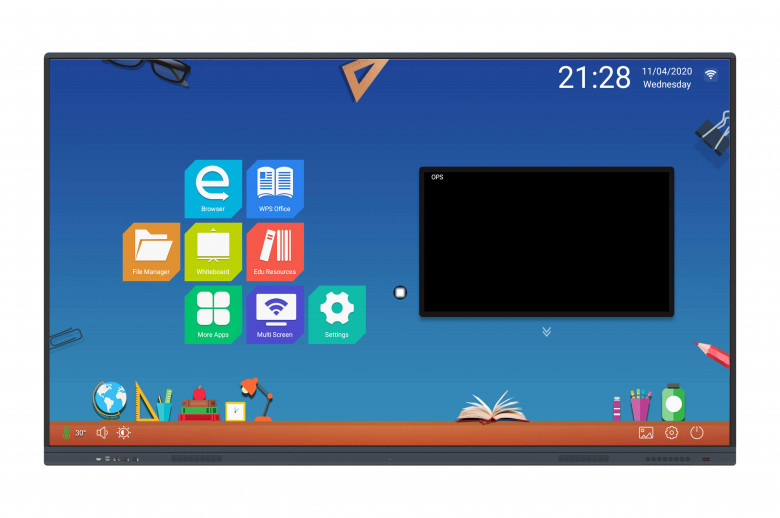 TeachScreen X85 monitor touch screen | 85"