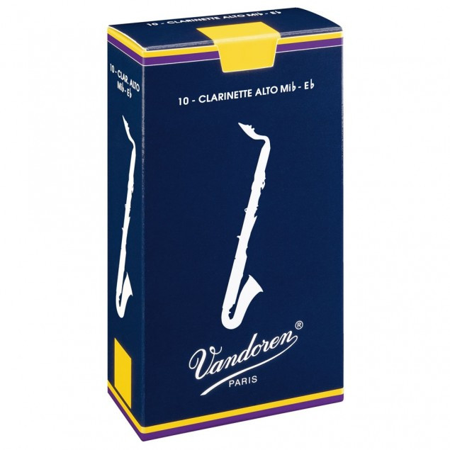 Ancia per clarinetto Alto Mib  - Vandoren, pack 10 pezzi, spessore 2,5, CR1425
