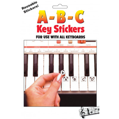 Adesivi ABC Keyboard Stickers per tastiere e pianoforti