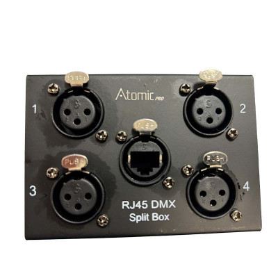Atomic Pro RJ45 DMX Split Box distributore DMX 4 Ch | Femmina