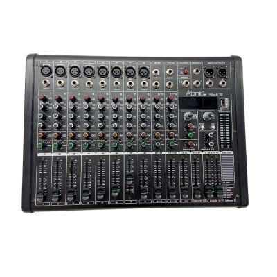Atomic Pro Mix-A 12 mixer 12 canali con effetti, Bluetooth e USB