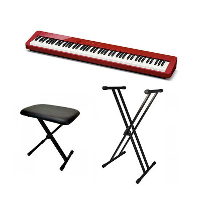 Casio PX-S1100 Starter Kit pianoforte con panca e stativo | Red