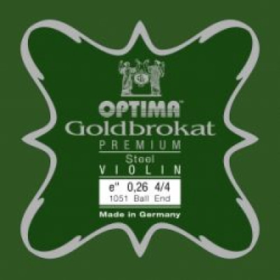 Corde per violino 4/4 Optima Mi Goldbrokat Premium X-hard