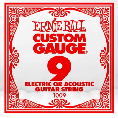 Ernie Ball corda singola Plain .009 per chitarra elettrica