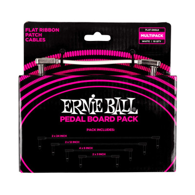 Ernie Ball cavi Patch per pedaliera multipack | White