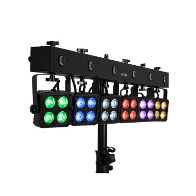 Eurolite LED KLS-180/6 barra 6 spot RGBW e 6 strobo bianchi