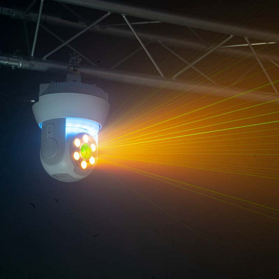Ibiza Light STAR-LASER-WH testa mobile con gobo laser | White