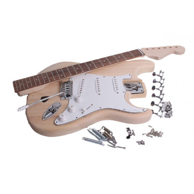Kit per chitarra elettrica fai da te tipo Fender Stratocaster con pick up e selettore
