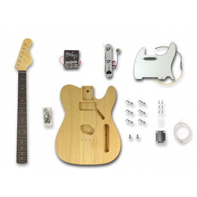 Kit chitarra elettrica fai da te tipo Fender Telecaster con pick up e selettore
