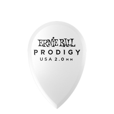Ernie Ball plettri Prodigy Teardrop 2.0 mm | 6pz White