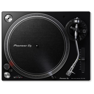 Pioneer PLX 500 Giradischi a Trazione Diretta per DJ Nero