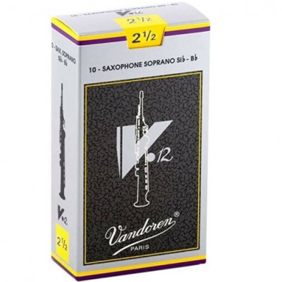 Ancia per Sax Soprano Vandoren V12 Sib SR6025  pack 10 Pezzi spessore 2,5