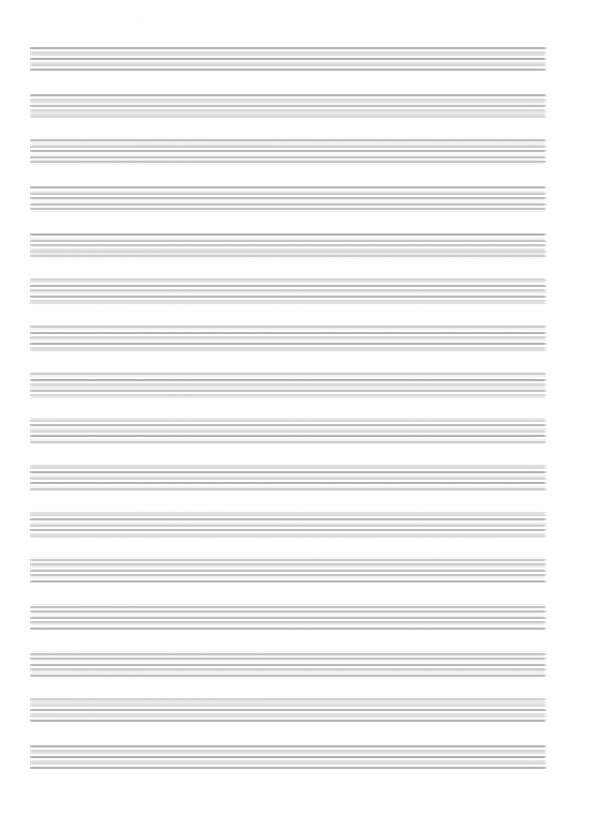 Carta Musica Quinterno 16 Righi 4 pagine