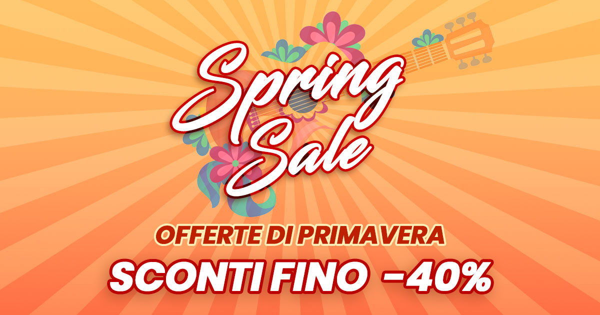 MusicBros Spring Sale: primavera con offerte fino a -40%!